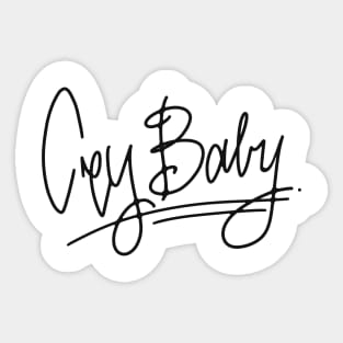 Crybaby font only Sticker